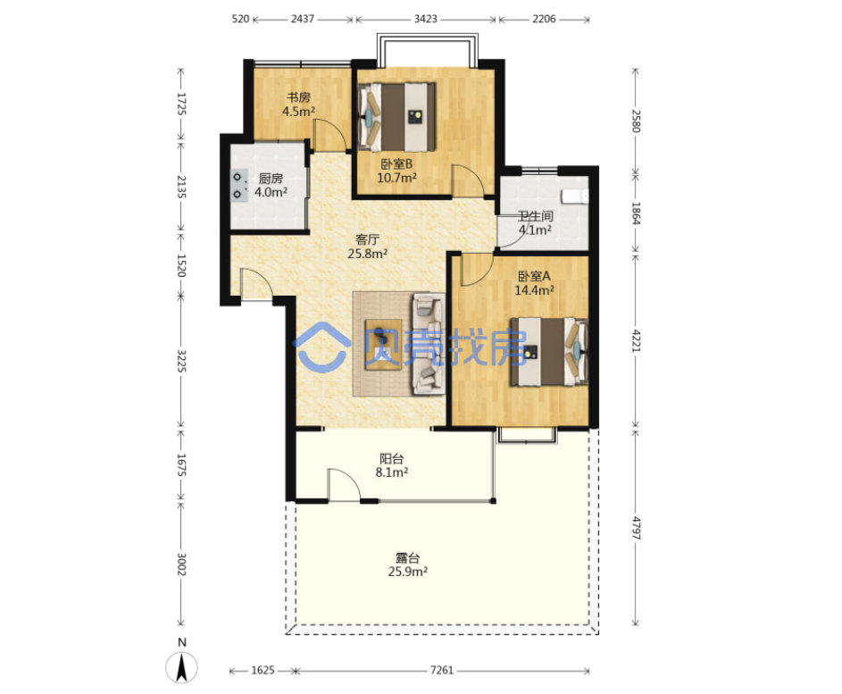 恭喜吳叔42萬(wàn)拍下四方錦城92平法拍房一套，附贈(zèng)40平大露臺(tái)，撿漏超過五十萬(wàn)，恭喜恭喜。